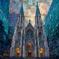 St Patrick's Cathedral on Fifth Avenue — ceramic art tile