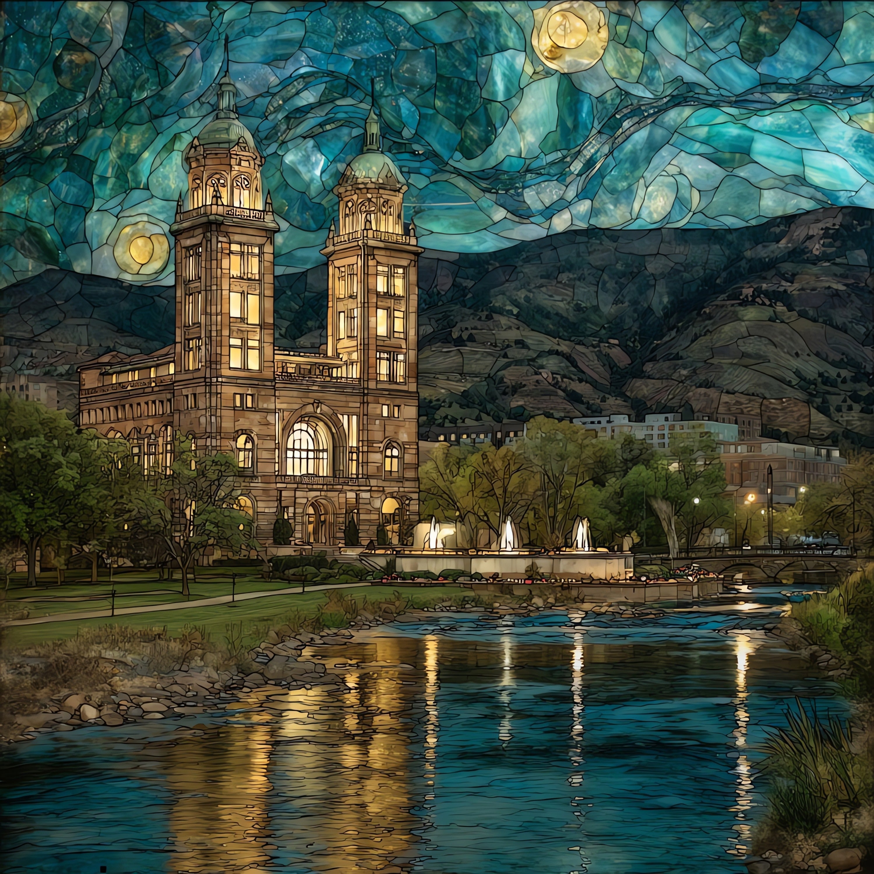 Hotel Colorado Glenwood — ceramic art tile