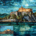 Old Fortress of Corfu — ceramic art tile