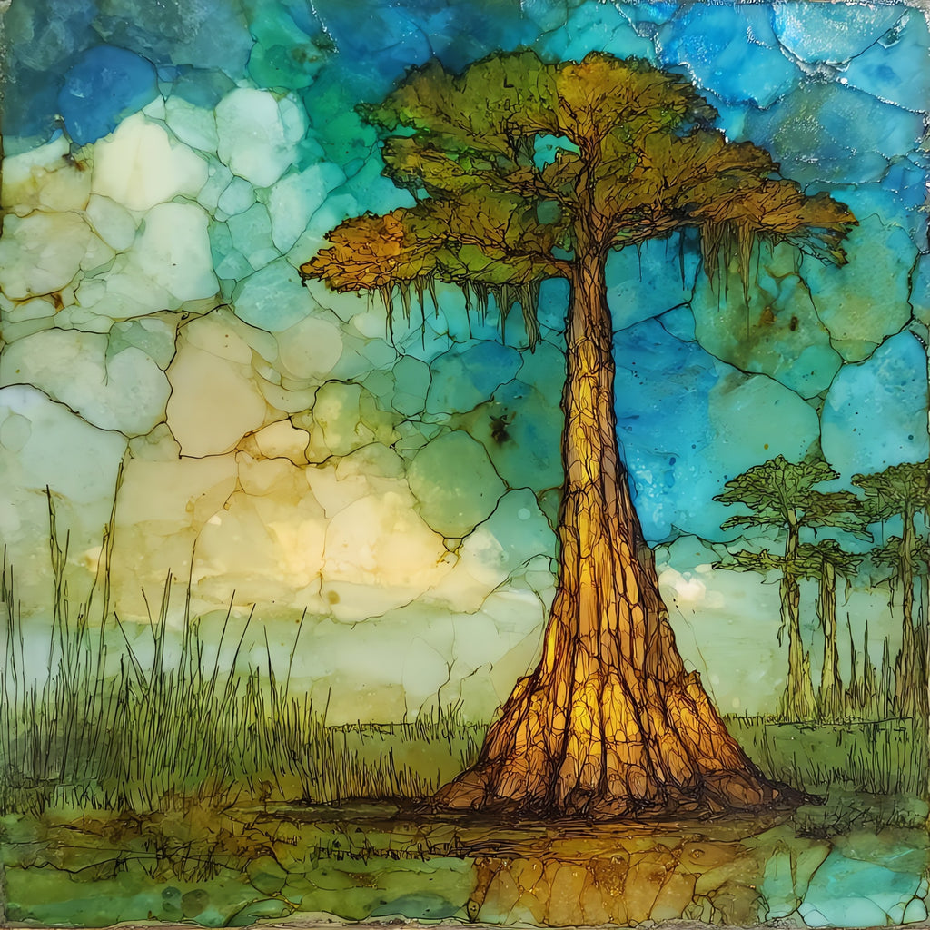 Big Cypress Bend boardwalk — ceramic art tile