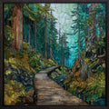 the Bartlett Cove rainforest trail in — ceramic art tile