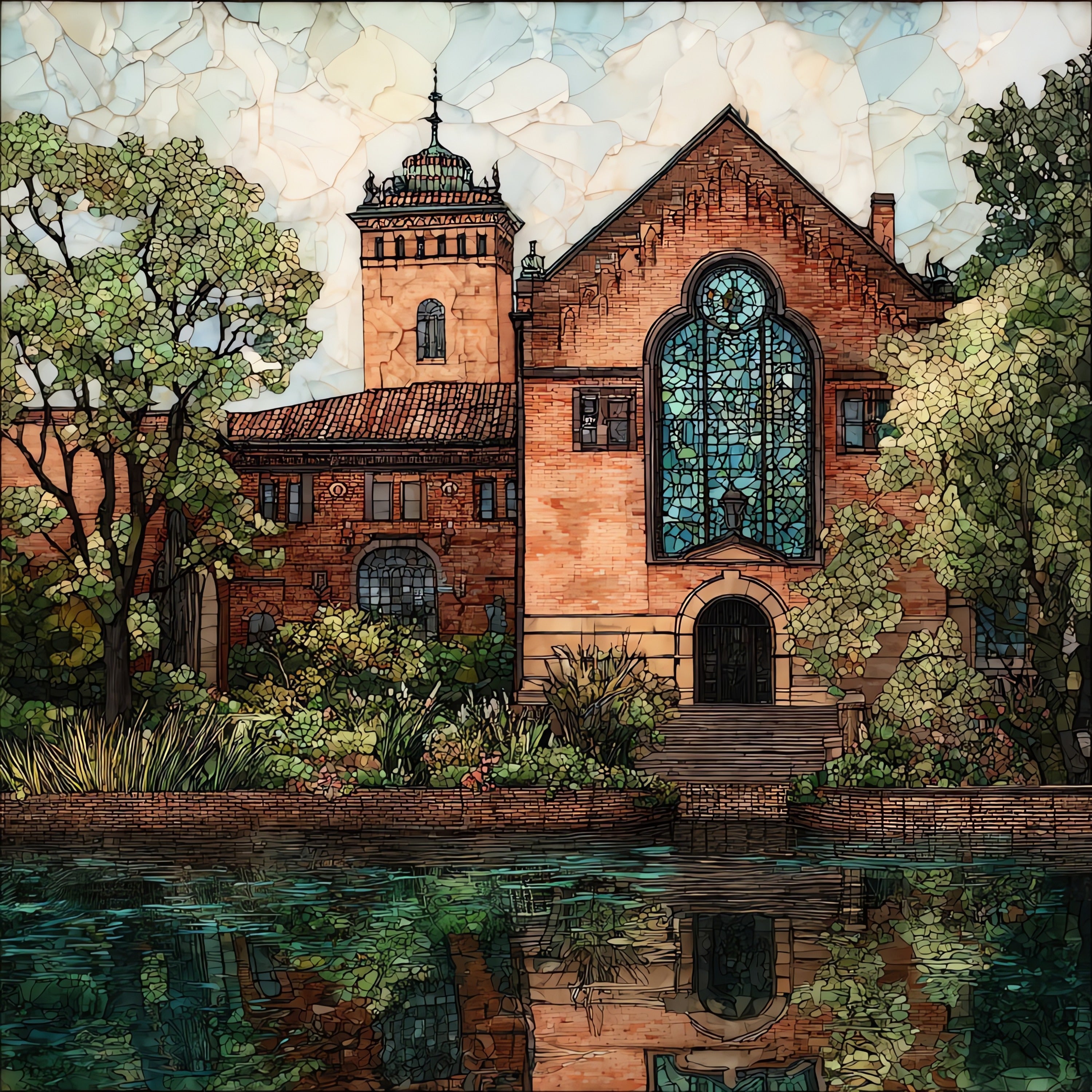 the Chrysler Museum of Art in — ceramic art tile