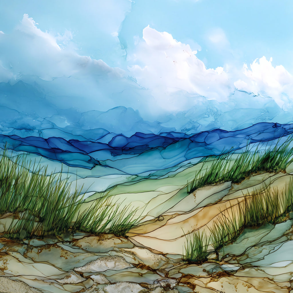 Beaver Sand Dunes State Park — ceramic art tile