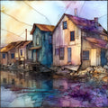 Leland Fishtown — ceramic art tile