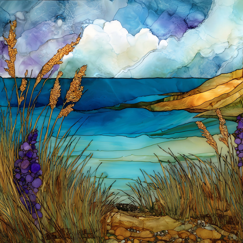 Mackerel Cove on Conanicut — ceramic art tile