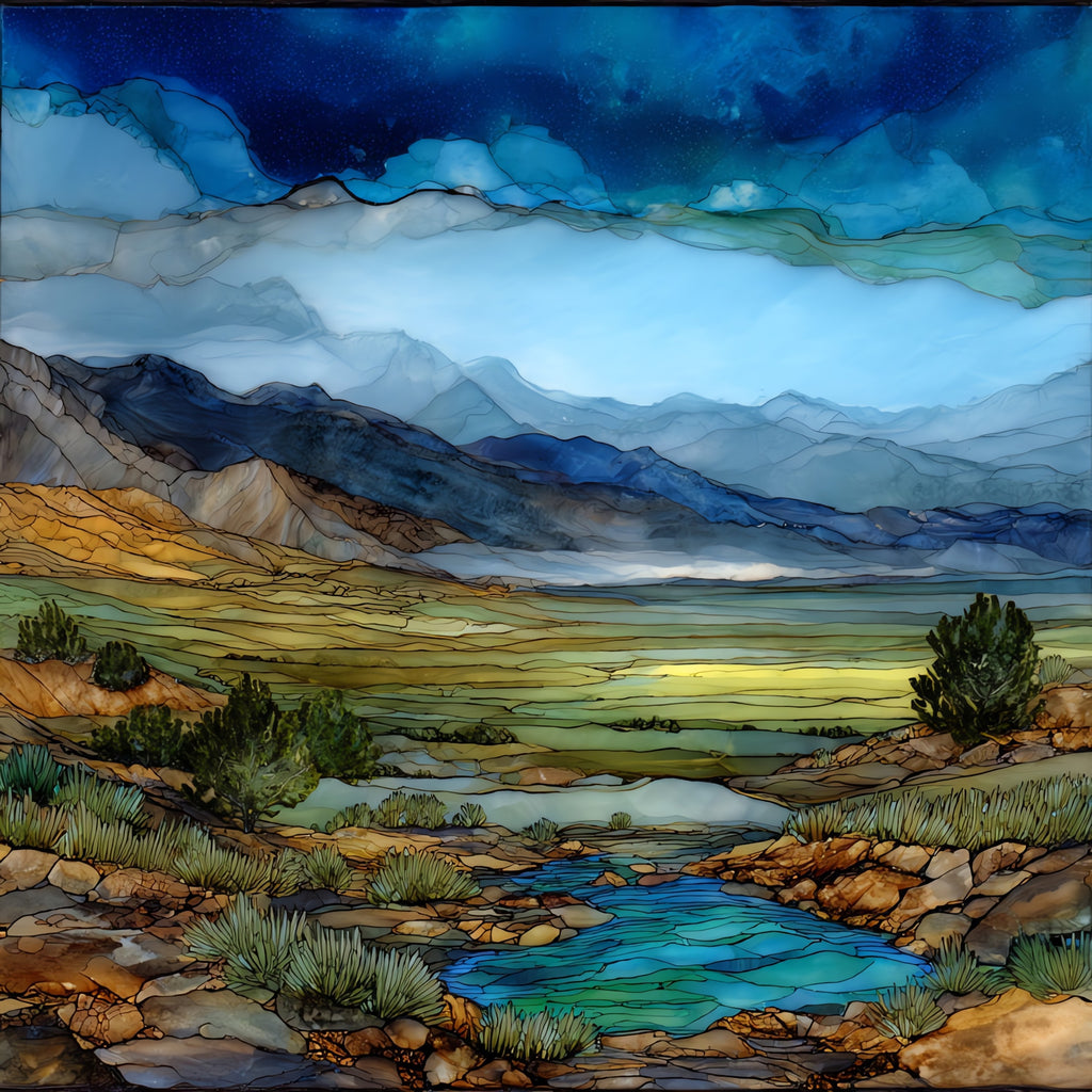 Spencer Hot Springs — ceramic art tile