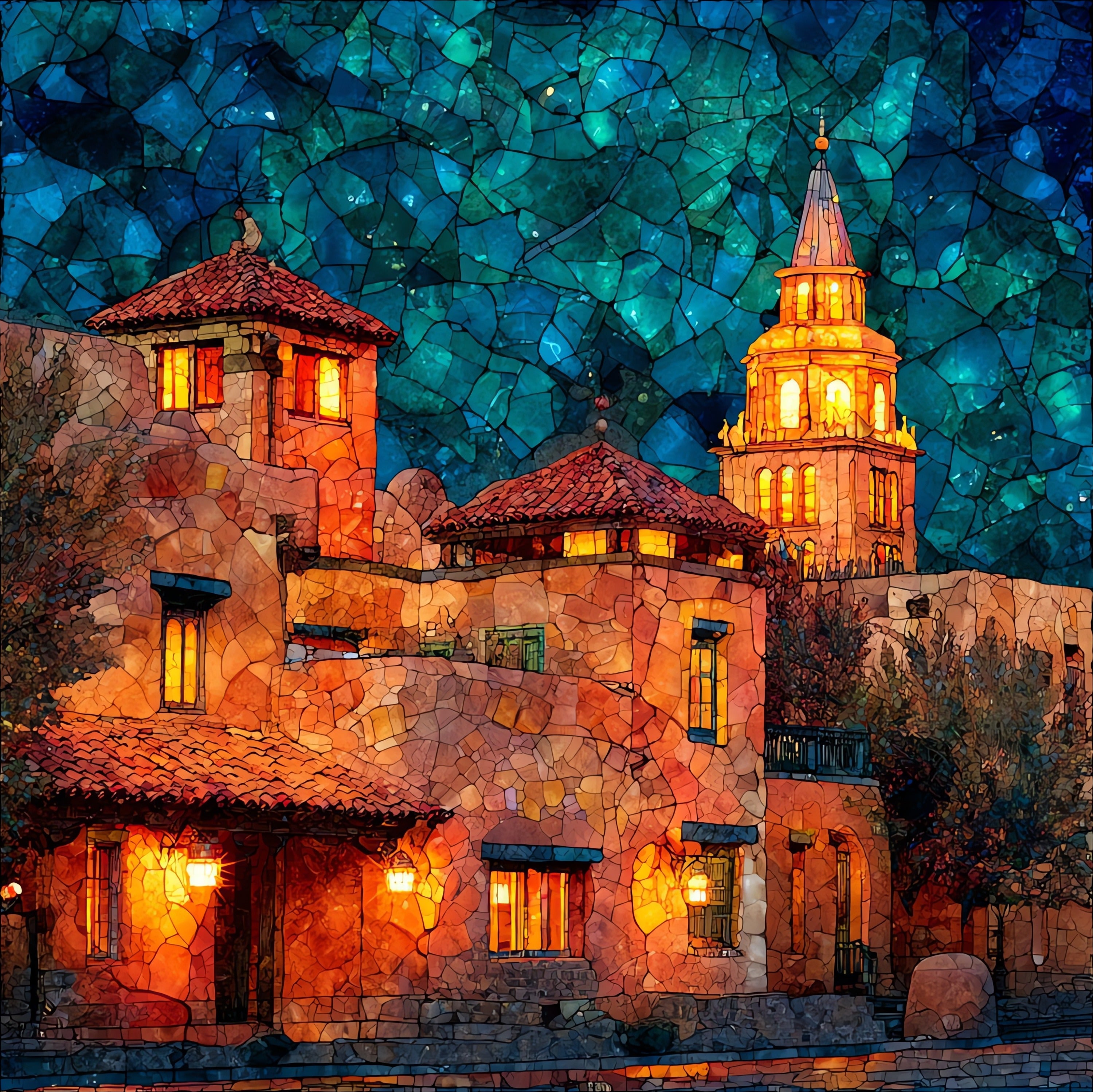 La Fonda on the Plaza in — ceramic art tile
