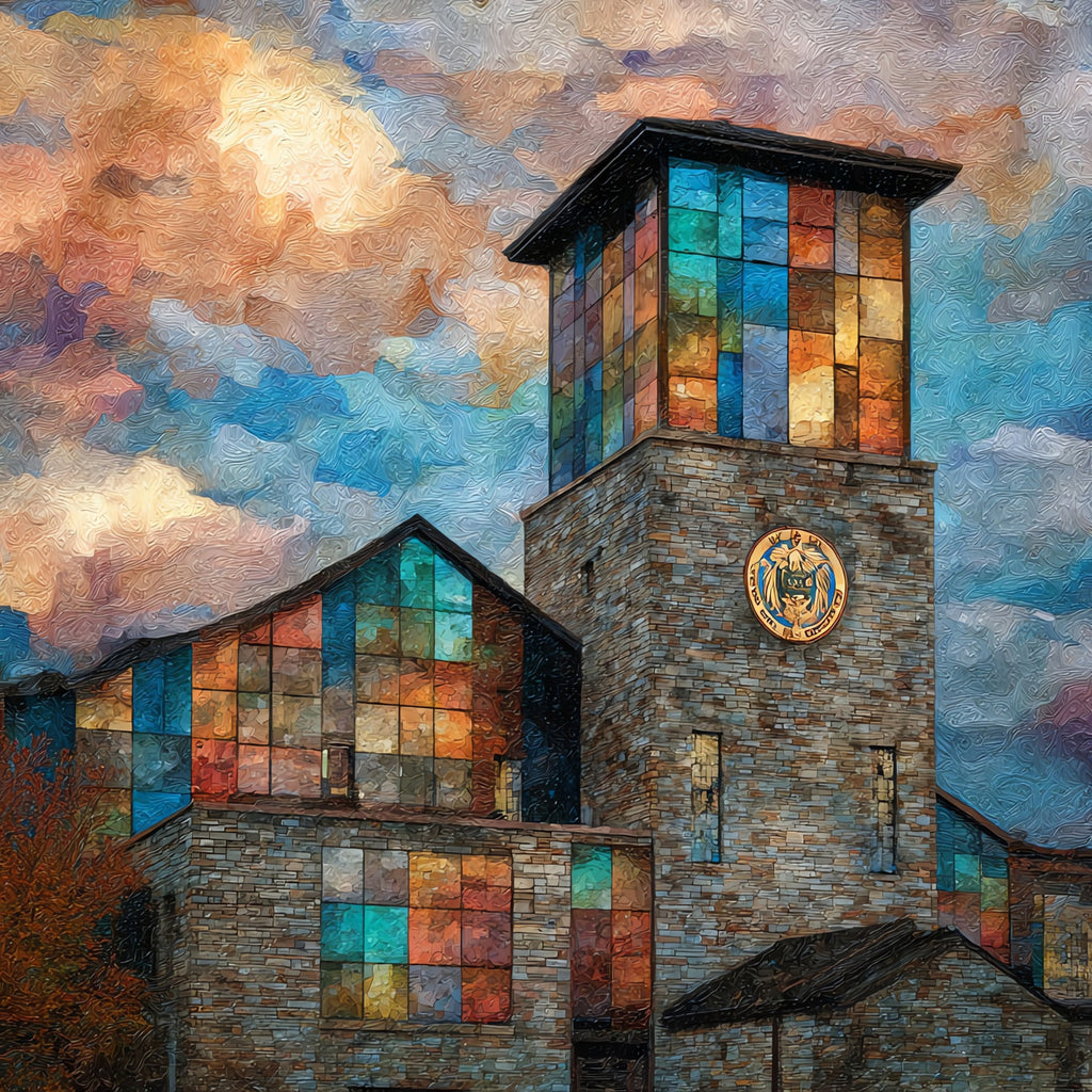 the International Checker Hall — ceramic art tile