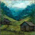 Hensley Settlement on Brush — ceramic art tile