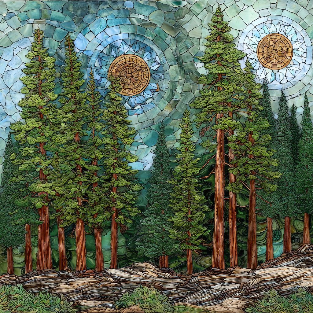 Hartwick Pines — ceramic art tile