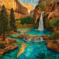 Grand Canyon Havasu Falls — ceramic art tile