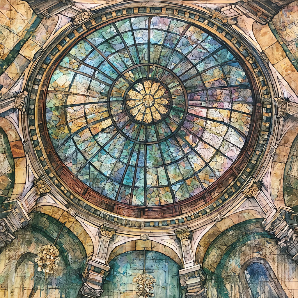 the Indiana State Capitol — ceramic art tile