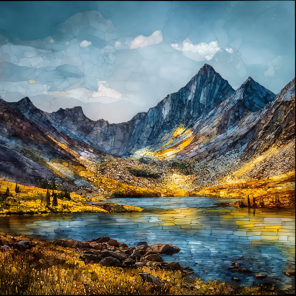 Crestone Needle and Crestone Peak Sangre de Cristos — ceramic art tile