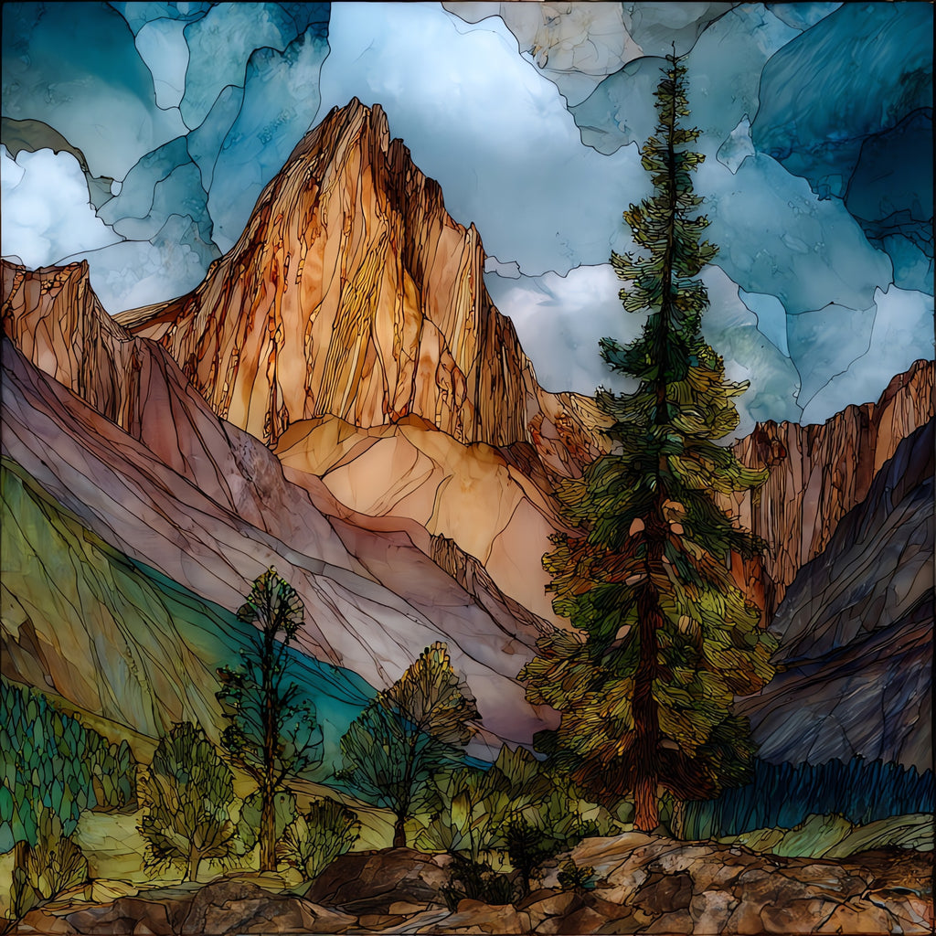 Bonanza Peak — ceramic art tile