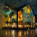 Thyssen Bornemisza Museum Facade Light — ceramic art tile