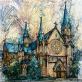 the Basilica of the Sacred Heart — ceramic art tile