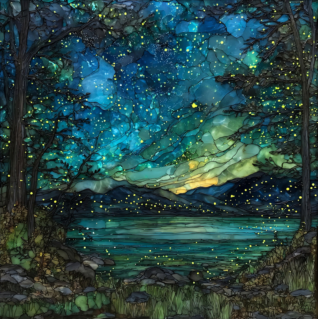 the synchronous fireflies of — ceramic art tile