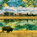 the NDSU campus in — ceramic art tile