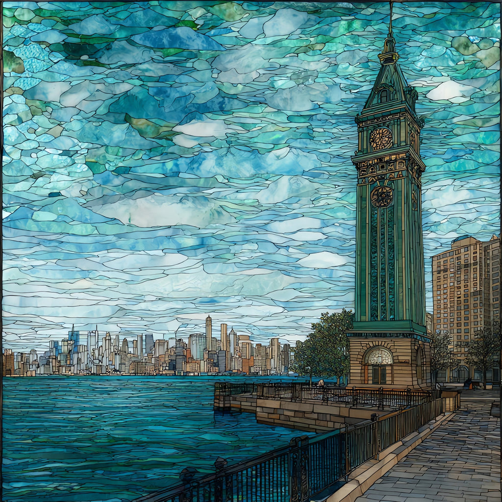 the Colgate Clock on — ceramic art tile