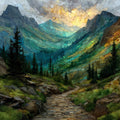 Highline Trail Haystack Pass — ceramic art tile