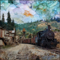 the Nevada City open-air museum along — ceramic art tile