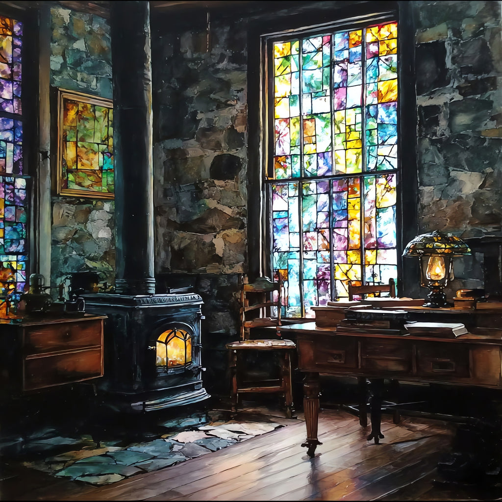 the Calvin Coolidge birthplace — ceramic art tile