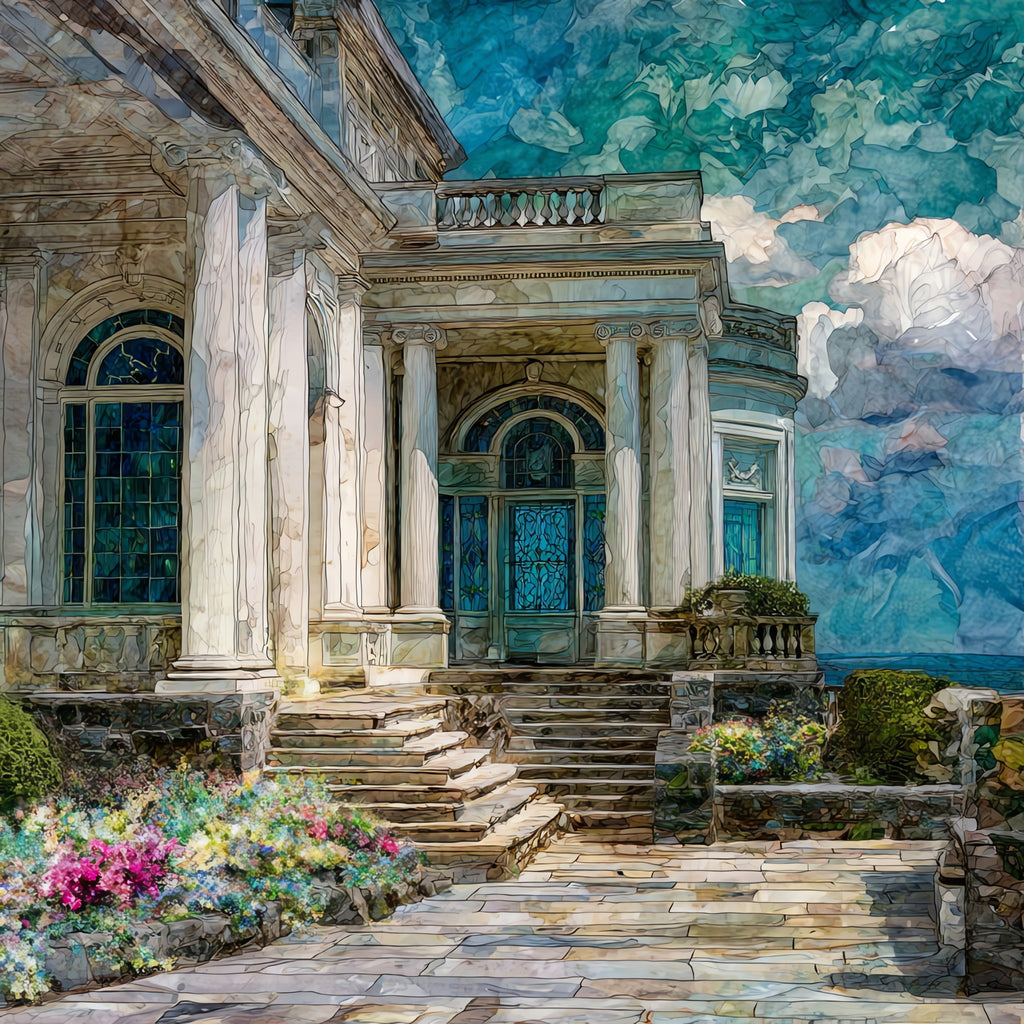 The Breakers Vanderbilt cottage — ceramic art tile
