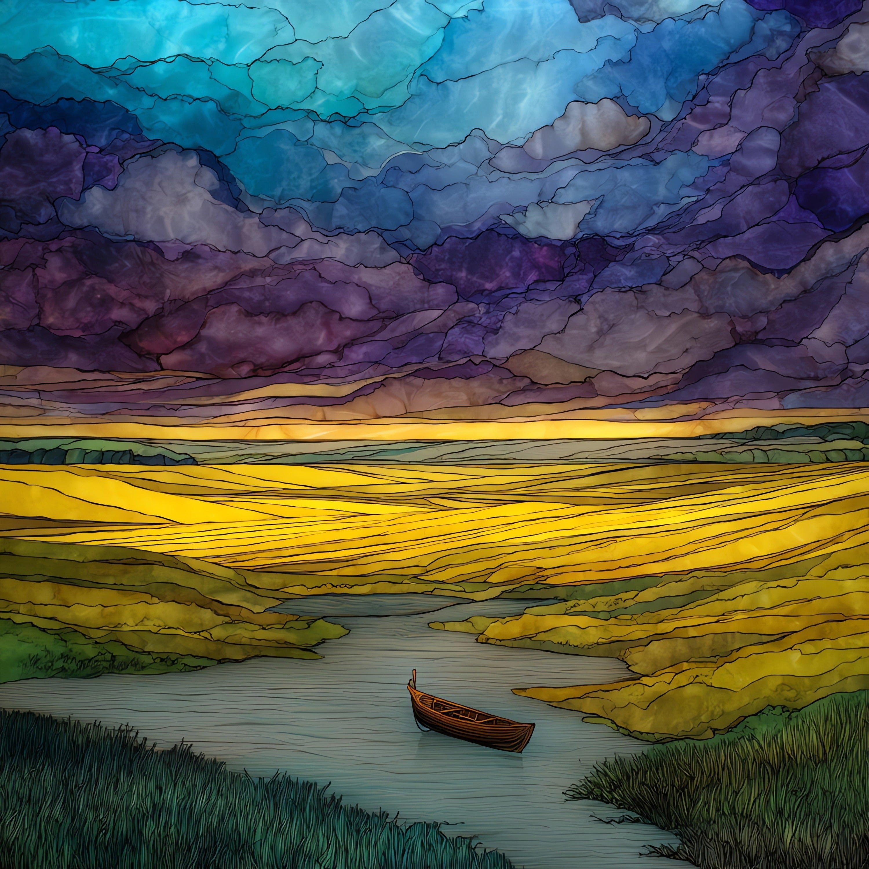 an Eastern Shore farm field — ceramic art tile