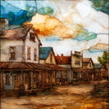 Old Cowtown Museum — ceramic art tile