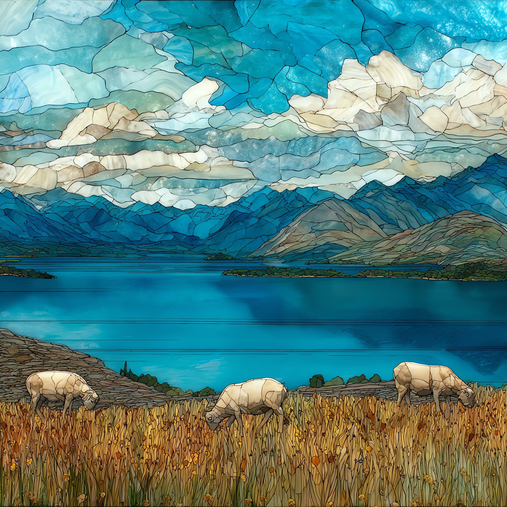 Flathead Lake — ceramic art tile