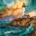 Point Vicente Lighthouse — ceramic art tile