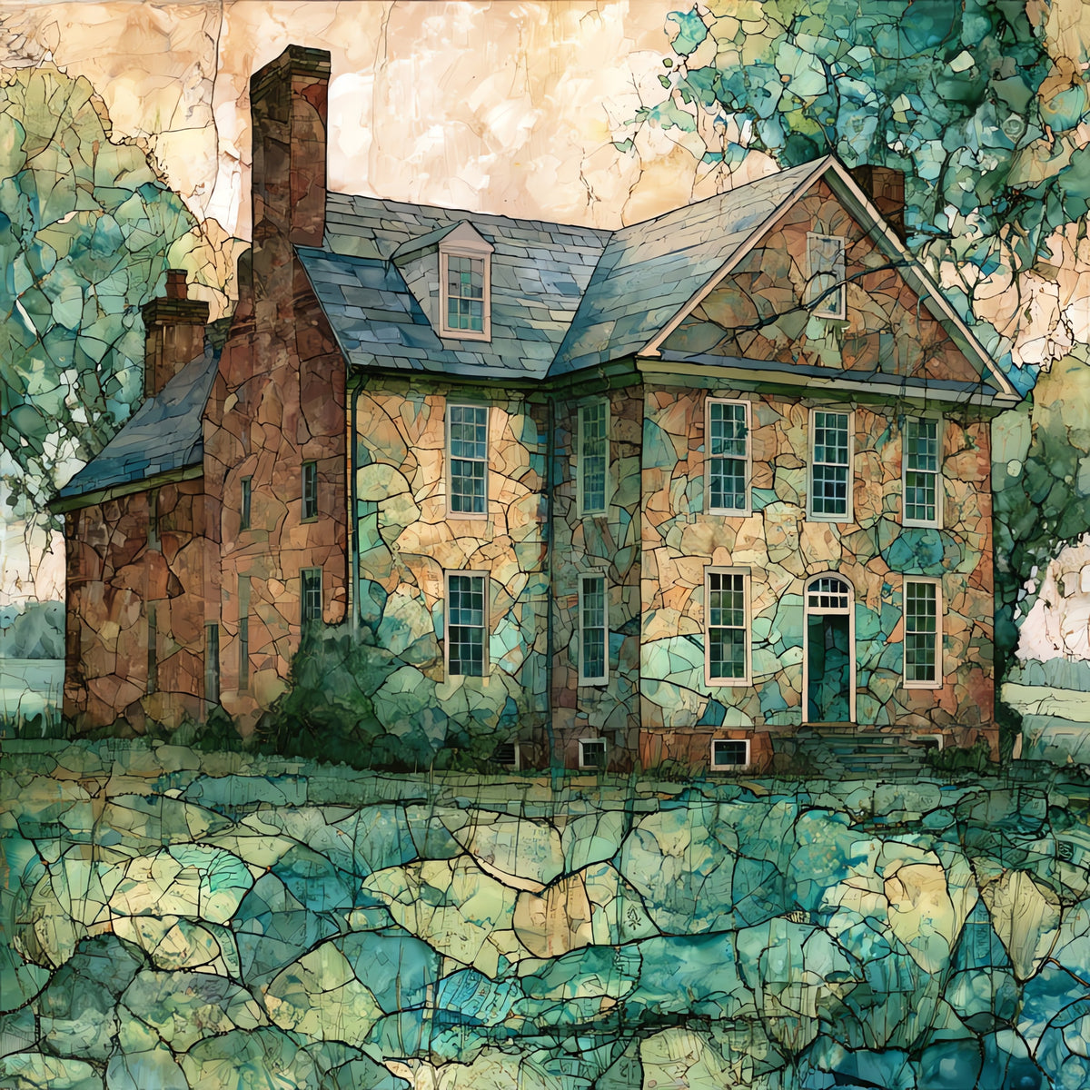 the John Dickinson — ceramic art tile