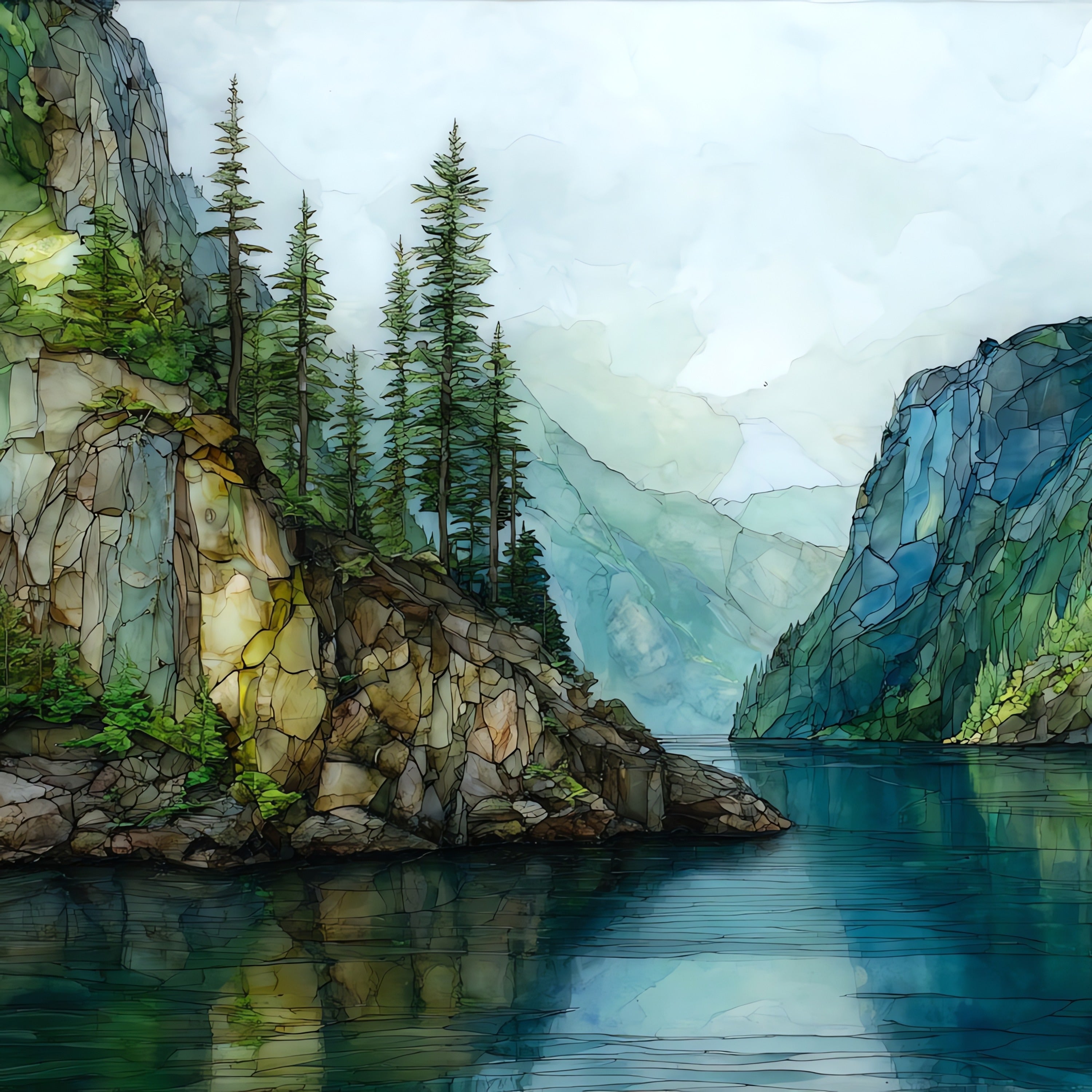 Punchbowl Cove — ceramic art tile