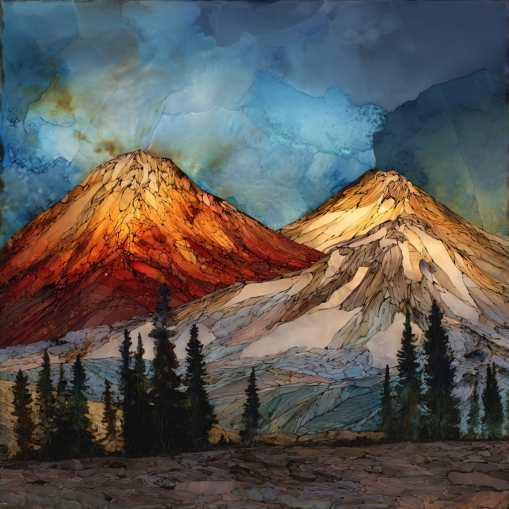 North Sister — ceramic art tile