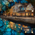 Bannister's Wharf — ceramic art tile