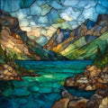Rocky Gap Lake Habeeb — ceramic art tile