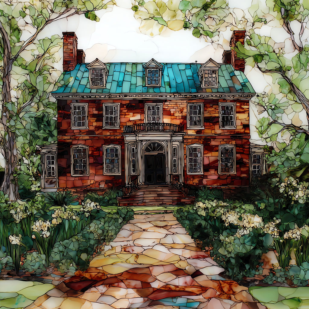 Berkeley Plantation — ceramic art tile