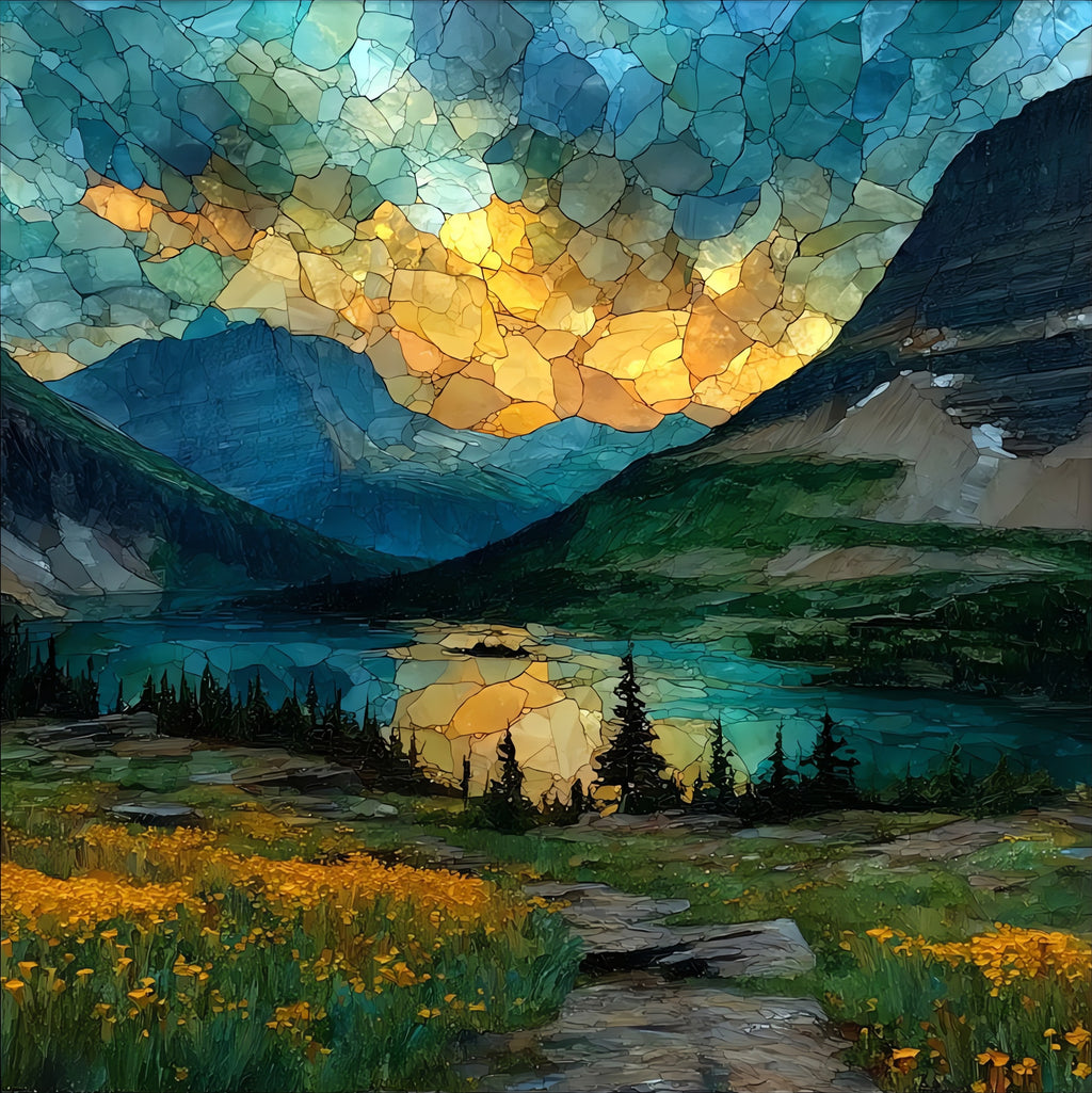Logan Pass — ceramic art tile