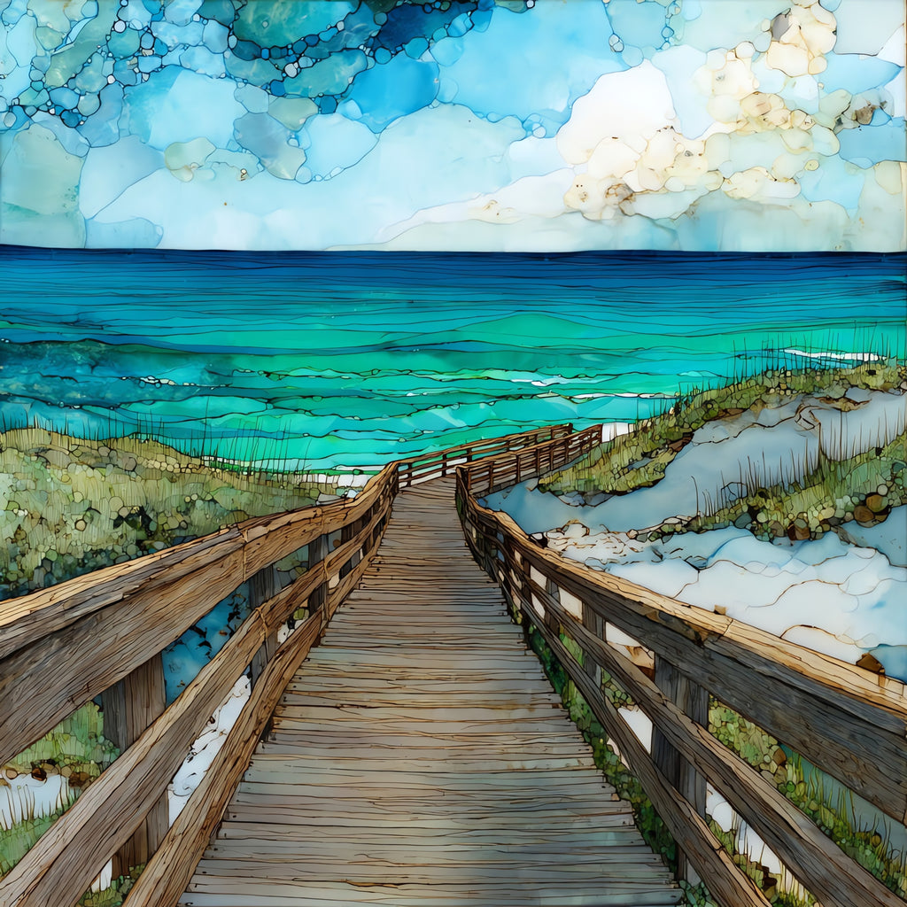 Topsail Hill Preserve — ceramic art tile