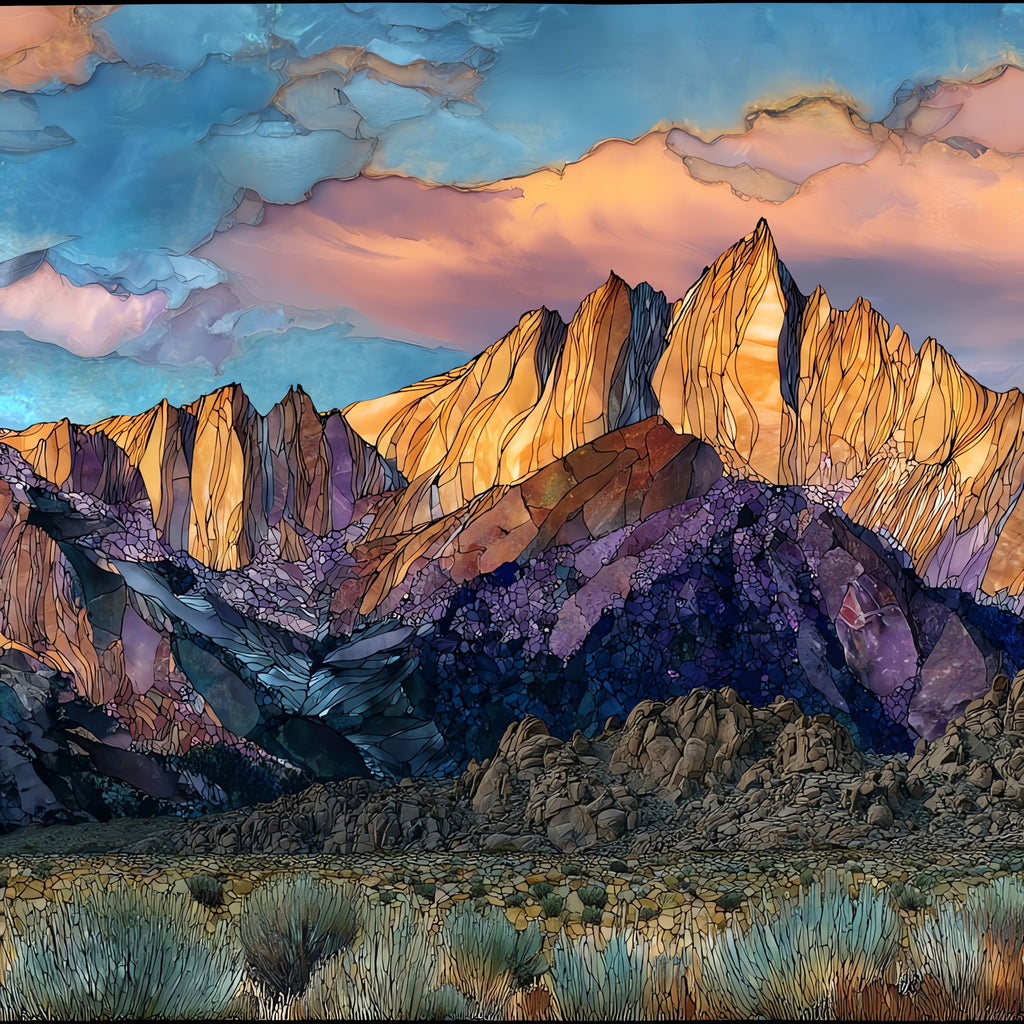 Mount Whitney Lone Pine — ceramic art tile