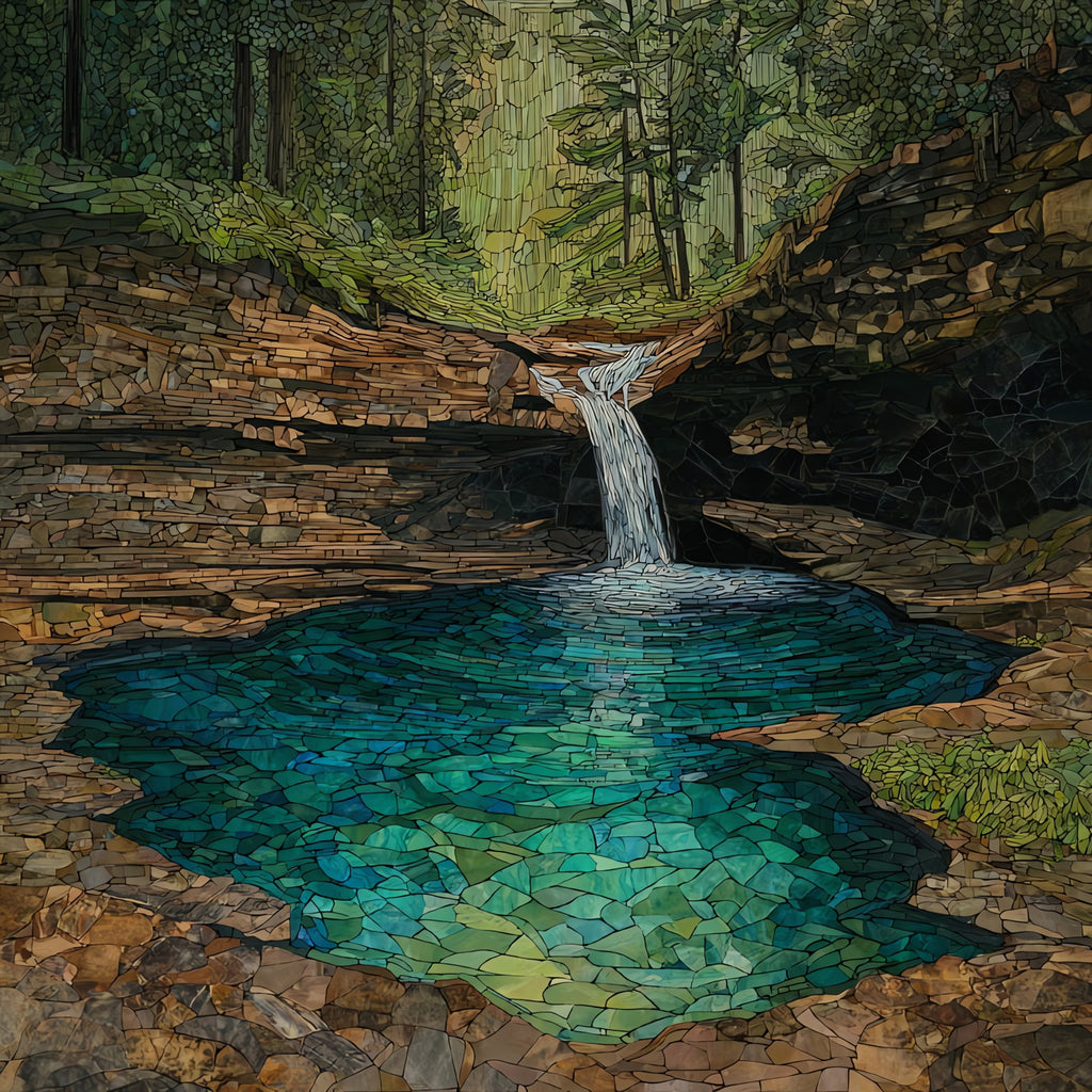 Devils Bathtub — ceramic art tile