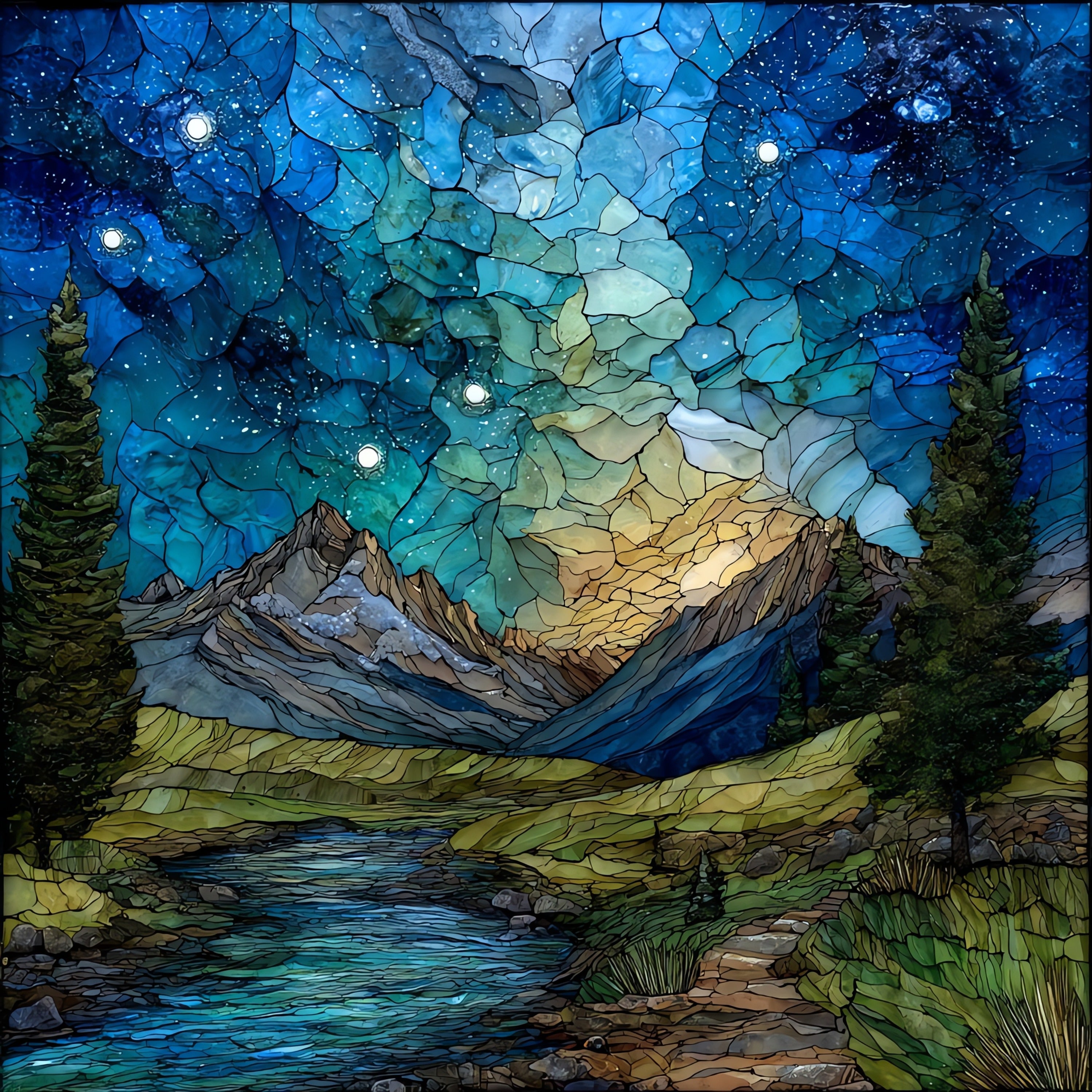 Lemhi Pass on the Continental Divide — ceramic art tile