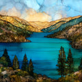 Donner Lake — ceramic art tile