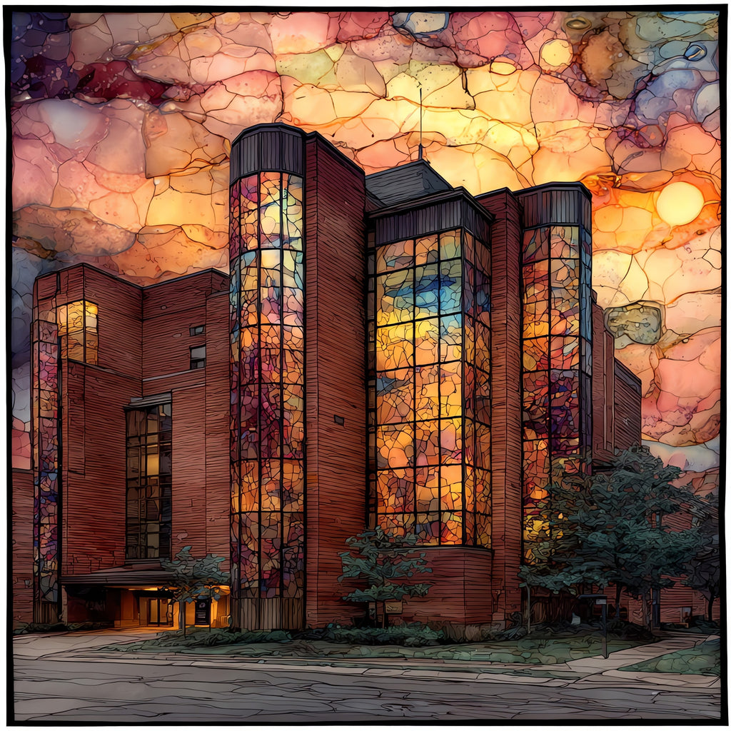 the NIH Bethesda main campus brick — ceramic art tile