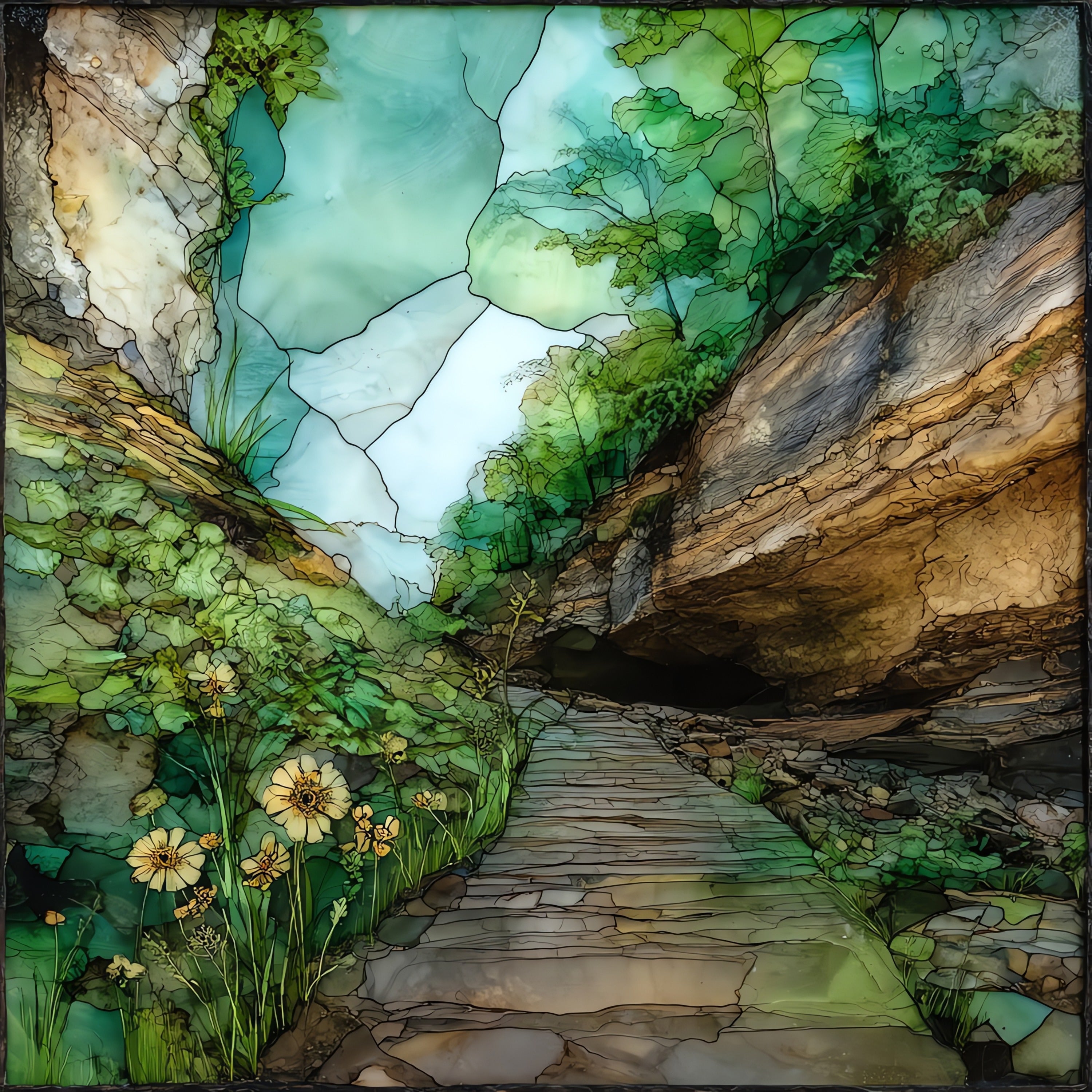 Cornwallis Cave — ceramic art tile