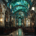 Cartuja Monastery Baroque Interior — ceramic art tile