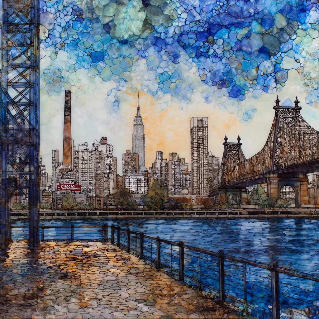 Long Island City Gantry Plaza State — ceramic art tile