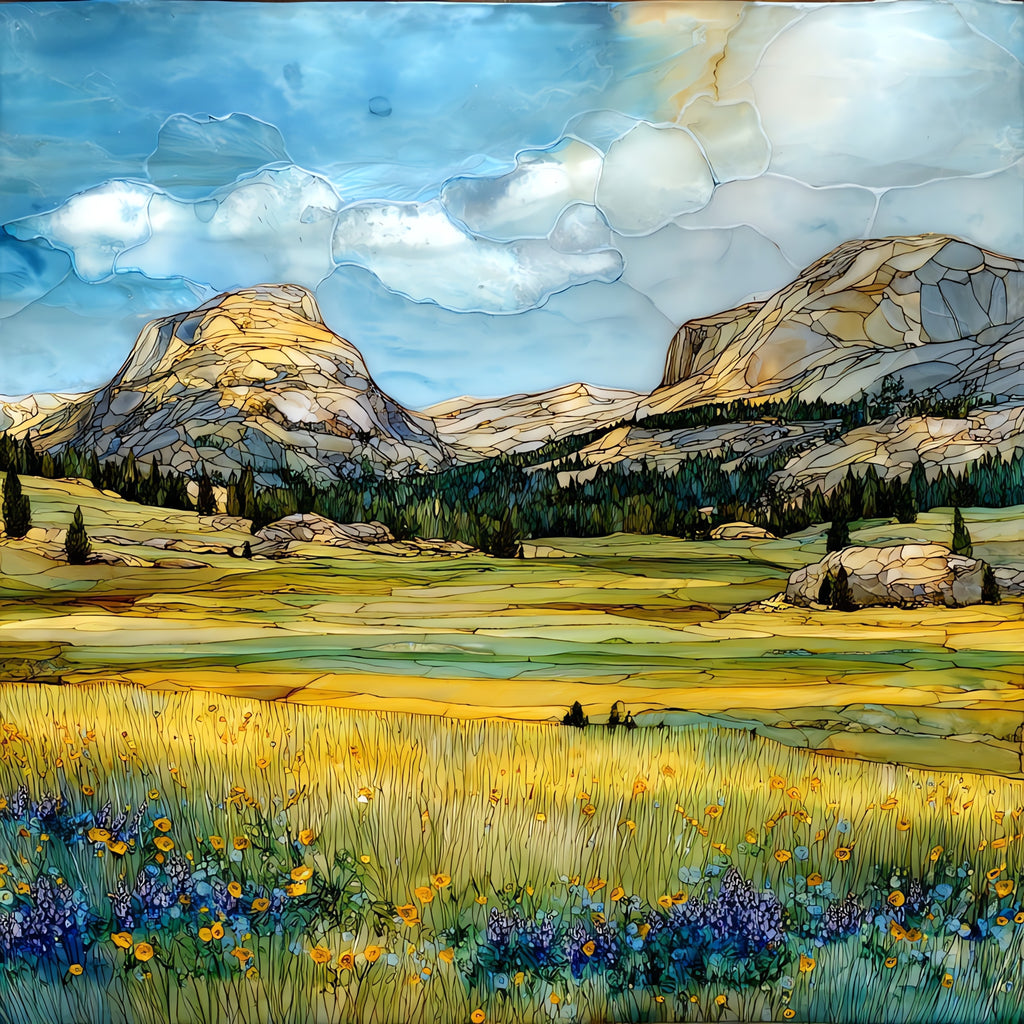 Tuolumne Meadows Summer — ceramic art tile