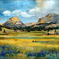 Tuolumne Meadows Summer — ceramic art tile