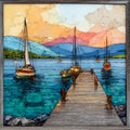Shelburne Bay on Lake Champlain — ceramic art tile